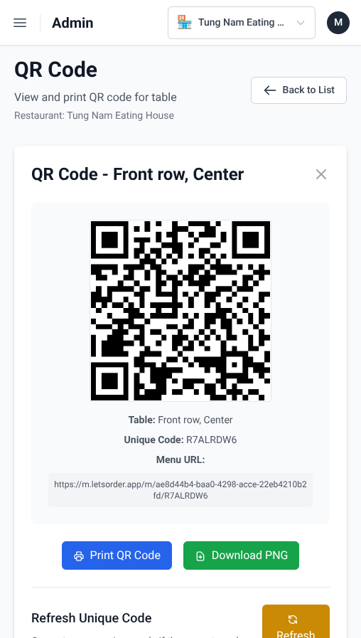 QR Codes Screenshot